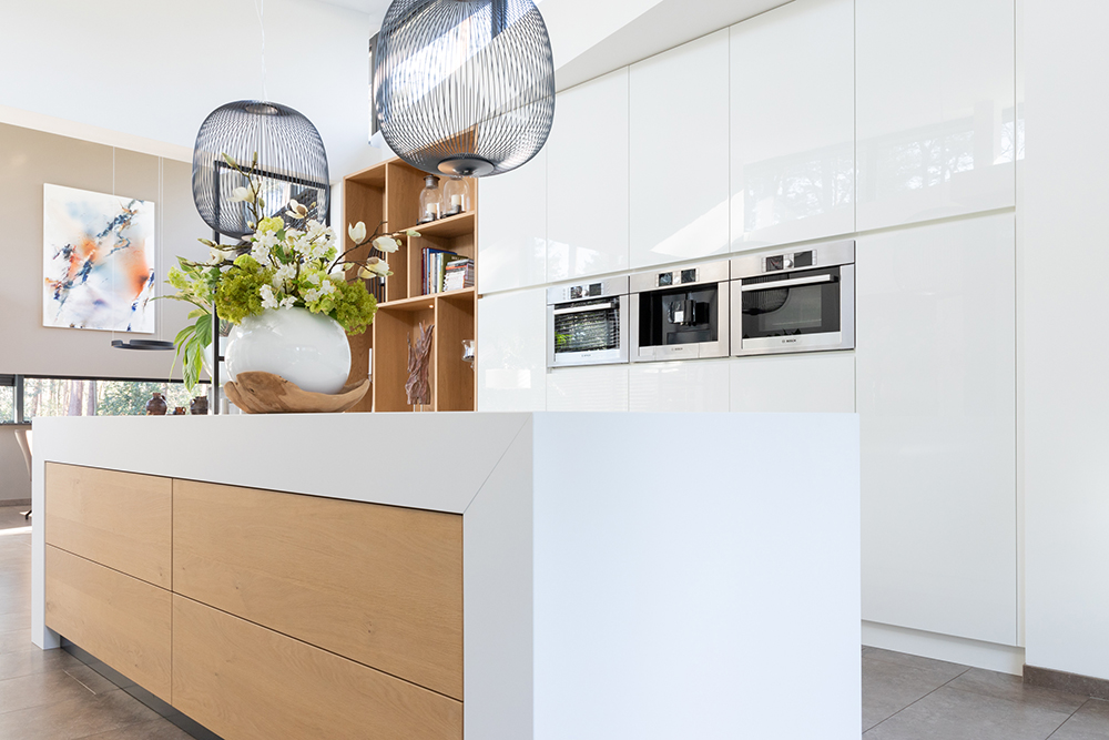 Wit - eiken moderne keuken & interieur